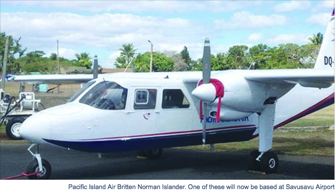 Pacific Island Air Britten Norman aircraft serving Savusavu