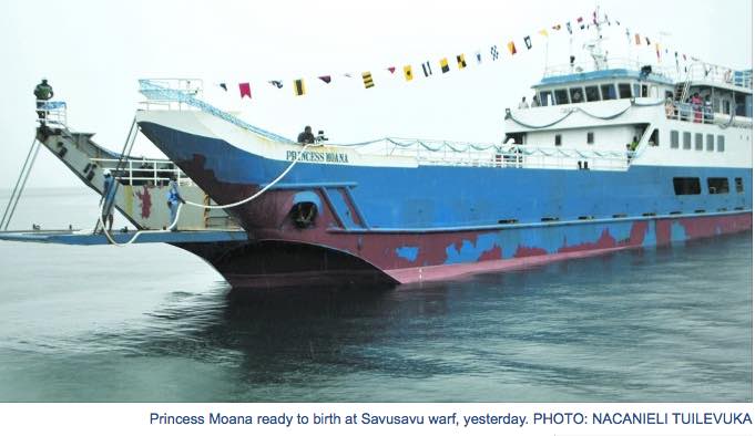 The Princess Moana Ferry in Savusavu Fiji