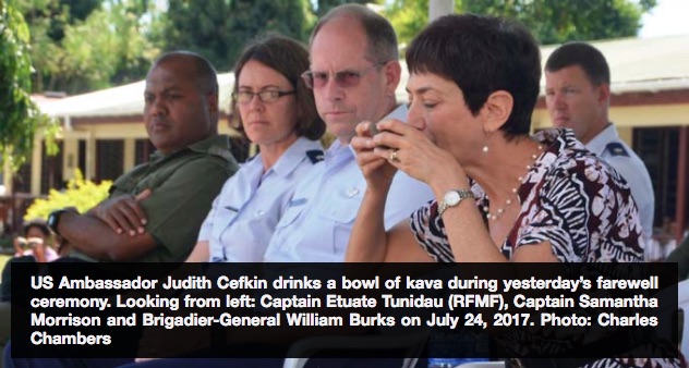 Judith Cefkin US Ambassador to Fiji