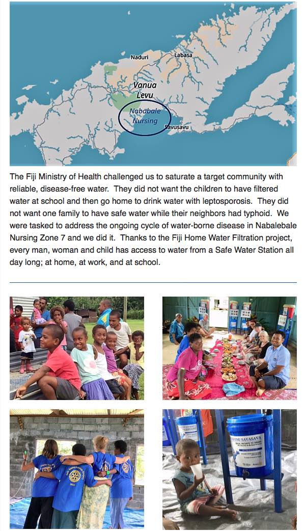 Clean drinking water in Fiji